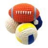Durable Latex Squeaky Dog Ball Toys - Interactive Chew Toy for All Dog Sizes