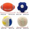 Durable Latex Squeaky Dog Ball Toys - Interactive Chew Toy for All Dog Sizes