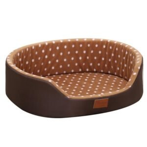 Cozy Dot-Patterned Pet Bed