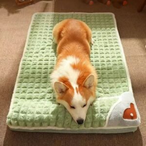 Cozy Plaid Pet Bed for Small to Medium Dogs and Cats