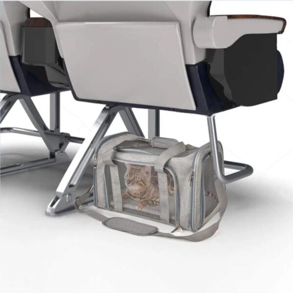 Portable Pet Carrier, TSA Airline Approved, Ideal for Cats, Dogs & Puppies up to 15 Lbs, Durable & Waterproof