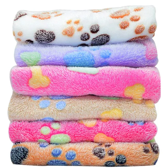 Deluxe Dog Paw Blanket