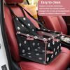 Portable Dog Car Hammock with Safety Features