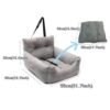 Deluxe Comfort Dog Car Seat & Travel Kennel