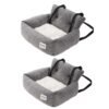 Portable & Washable Pet Car Booster Seat with Anti-Slip Bottom