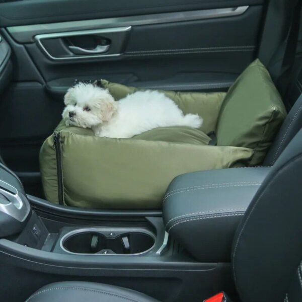 Luxury Washable Small Dog Car Seat & Booster with Safety Leash