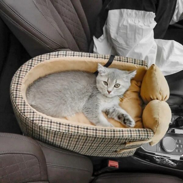 Small Dog & Cat Armrest Booster for Secure Travel