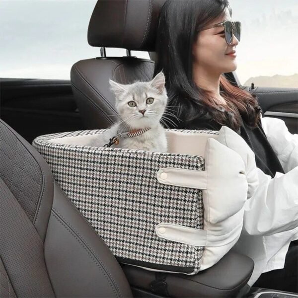 Small Dog & Cat Armrest Booster for Secure Travel