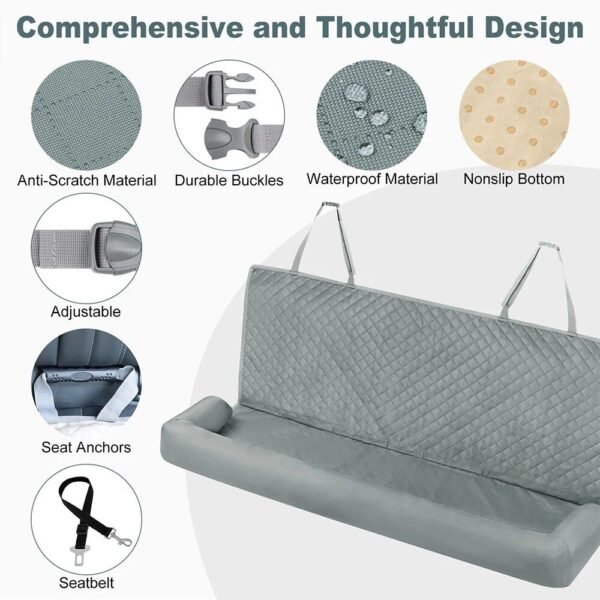 Waterproof Dog Car Seat Cover & Safety Hammock